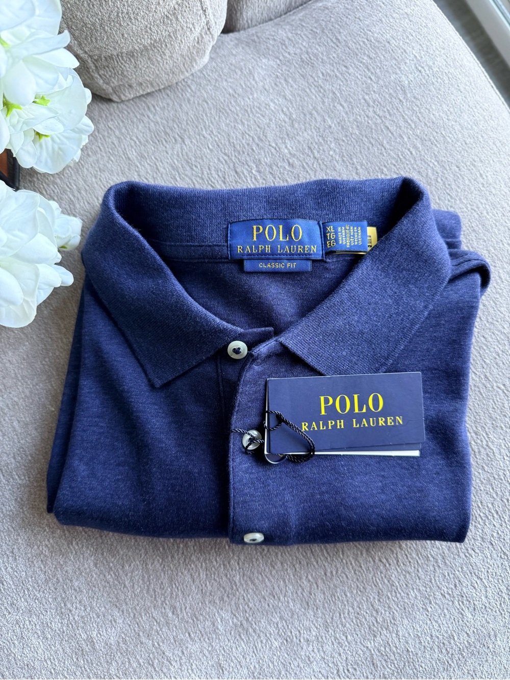 Polo by Ralph Lauren Men's Classic Navy Polo Shirt NWT size XLT